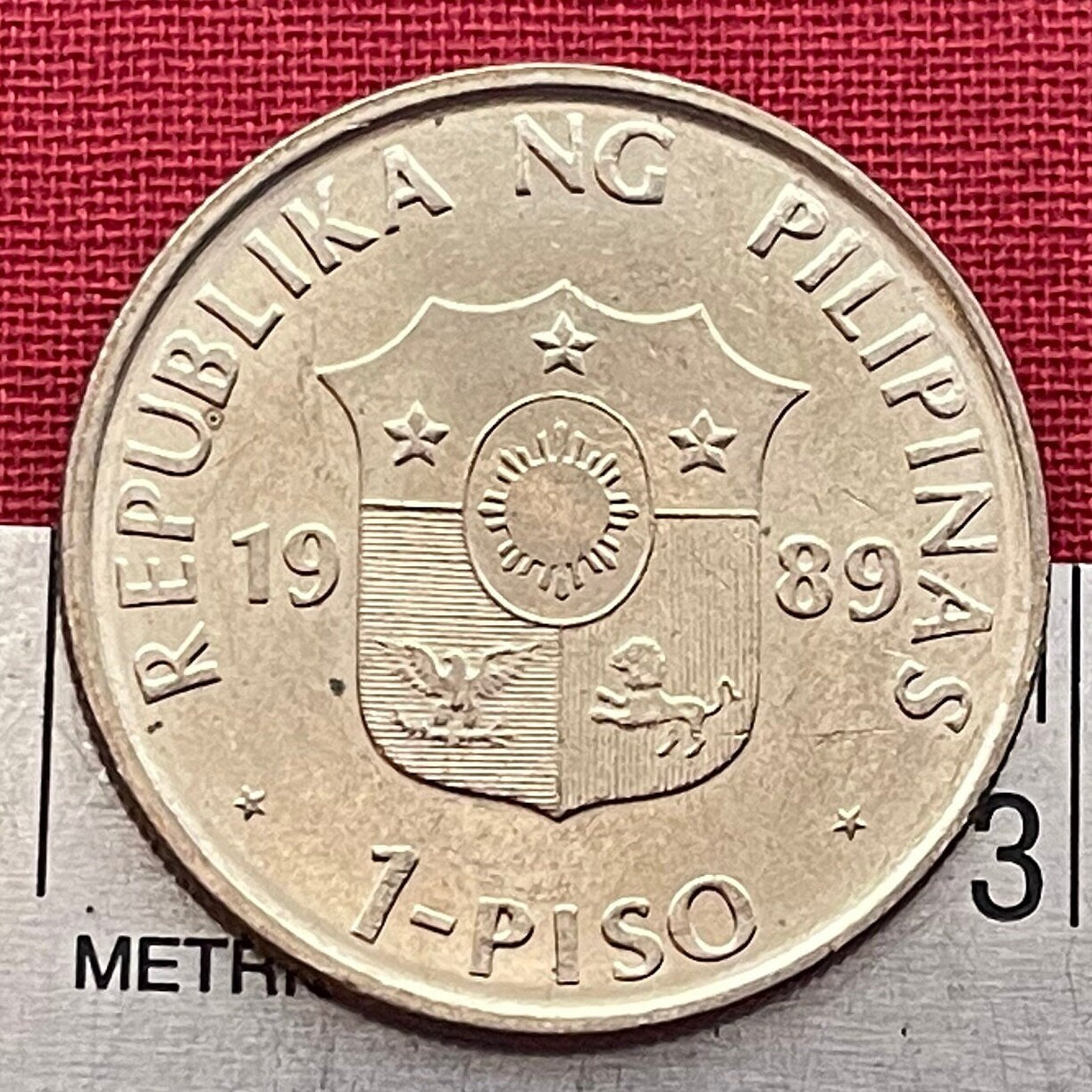 Diverse Filipino Cultures Aeta, Ifugao & Bagobo 1 Piso Philippines Authentic Coin Money for Jewelry and Craft Making (1989) (Indigenous)