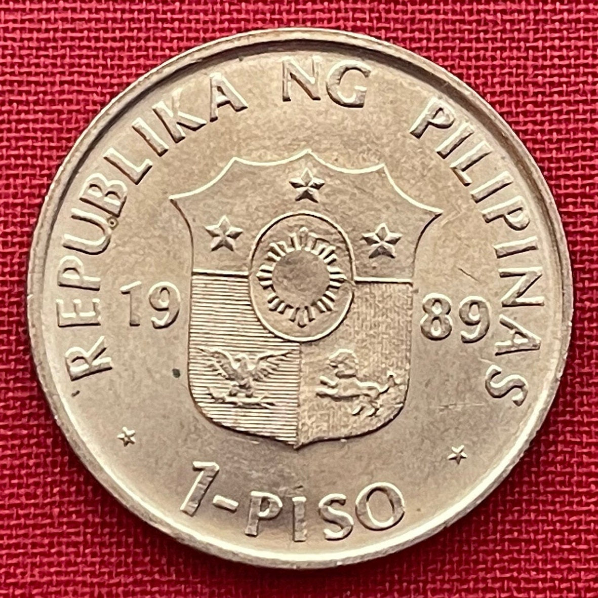 Diverse Filipino Cultures Aeta, Ifugao & Bagobo 1 Piso Philippines Authentic Coin Money for Jewelry and Craft Making (1989) (Indigenous)