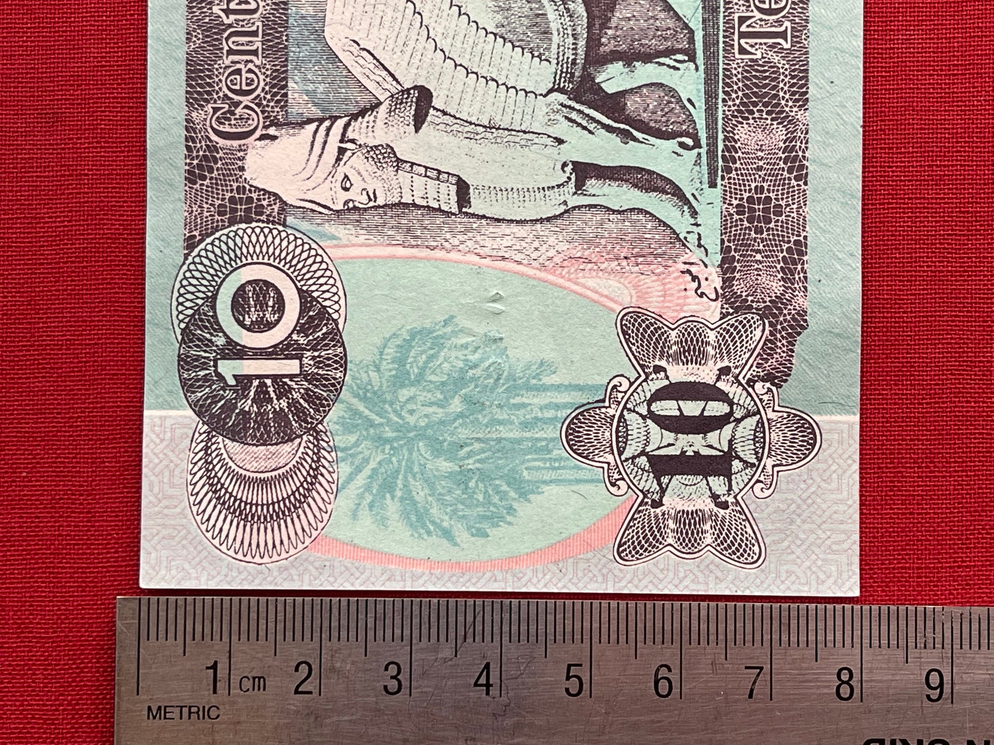Lamassu Winged Bull, Human-Headed Five-Legged Goddess-turned-God & Saddam Hussein 10 Dinars Iraq Authentic Banknote for Jewelry and Craft