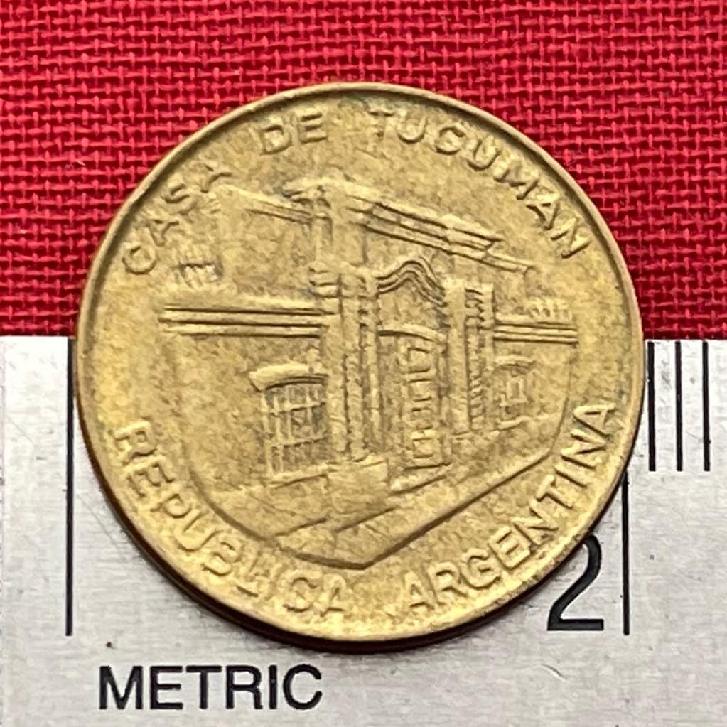 House of Independence at Tucumán 10 Pesos Argentina Authentic Coin Money for Jewelry (Casa de Tucumán) (Declaration of Independence)