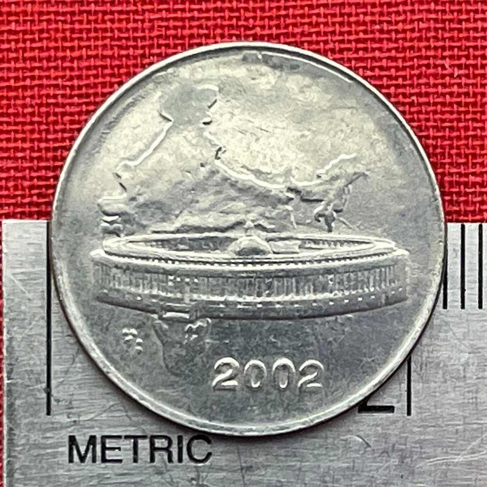 Parliament House & India Map 50 Paise Authentic Coin Money for Jewelry and Craft Making (New Delhi) (Lion Capitol of Ashoka)