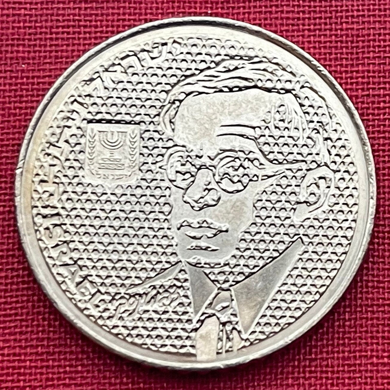Ze'ev Jabotinsky 100 Shequalim Israel Authentic Coin Money for Jewelry and Craft Making (Zionism) (Likud) (1985)