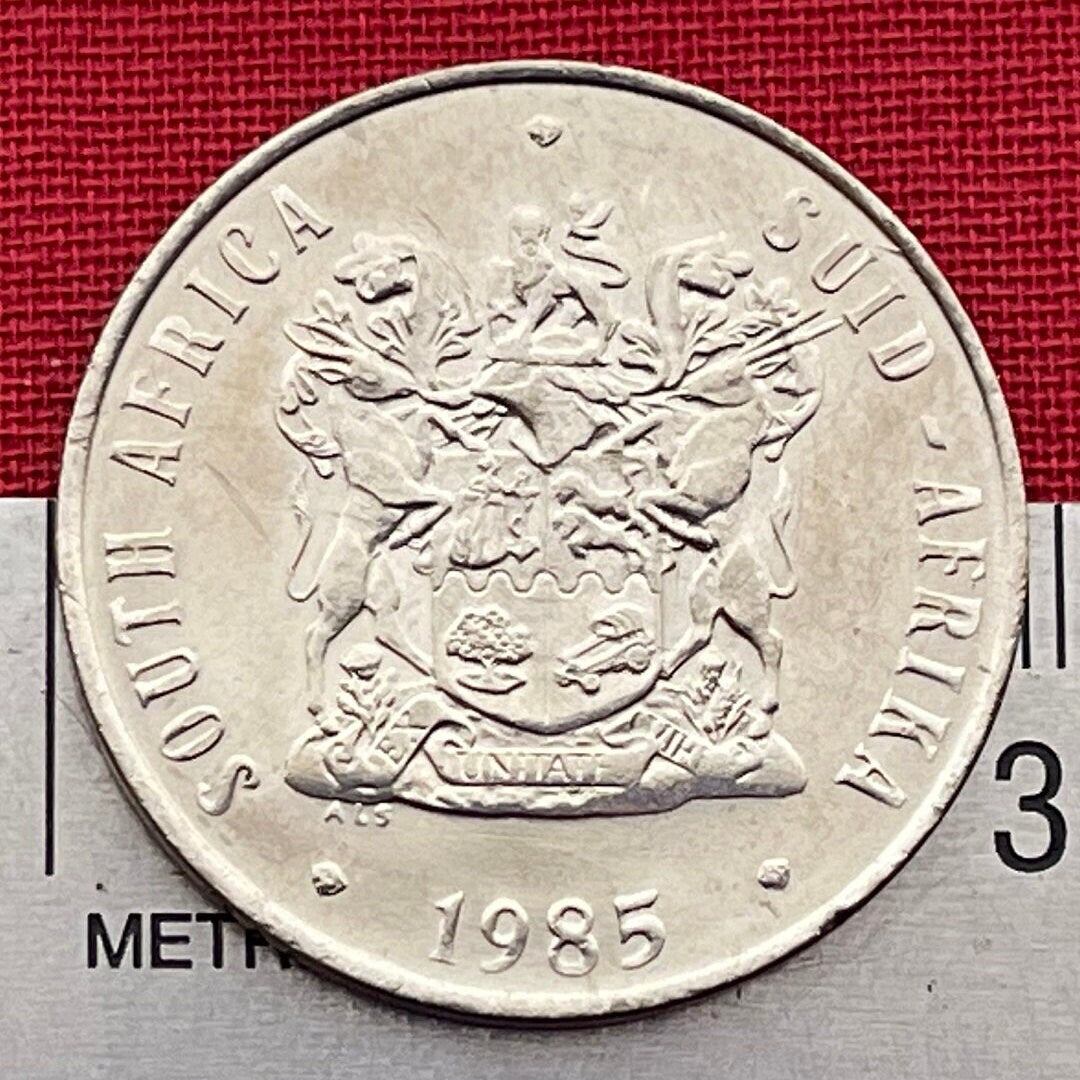 Calla Lily, African Lily, Bird of Paradise Flower 50 Cents South Africa Authentic Coin Money for Jewelry (Arum Lily) (Crane Flower)