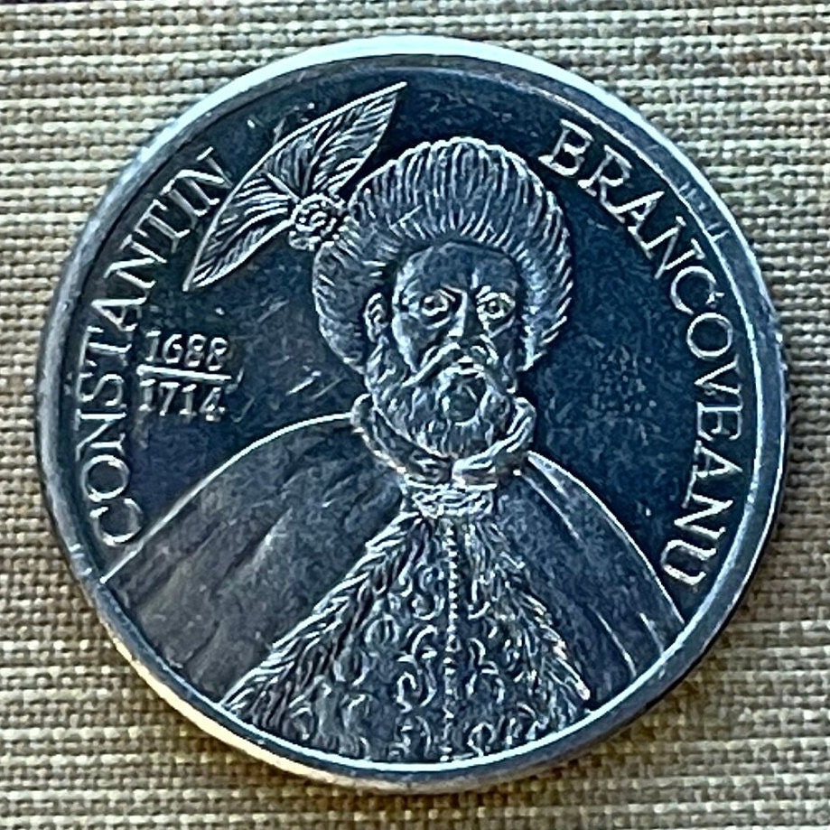 Saint Constantin Brâncoveanu 1000 Lei Romania Authentic Coin Money for Jewelry and Crafts (Russian Orthodox Church) (Voivode of Wallachia)