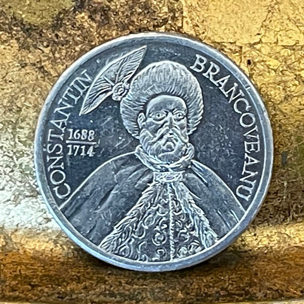 Saint Constantin Brâncoveanu 1000 Lei Romania Authentic Coin Money for Jewelry and Crafts (Russian Orthodox Church) (Voivode of Wallachia)