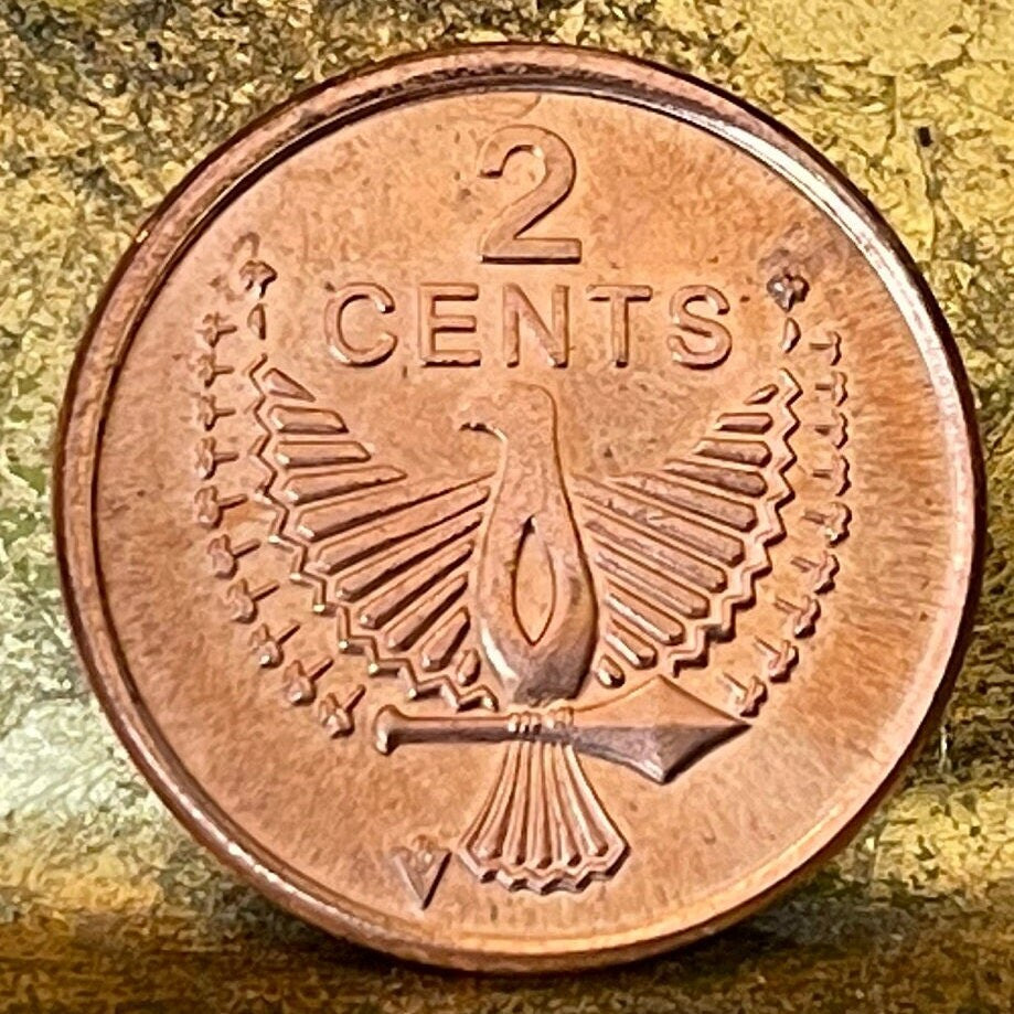 Eagle Spirit of Malaita 2 Cents Solomon Islands Authentic Coin Money for Jewelry and Craft Making
