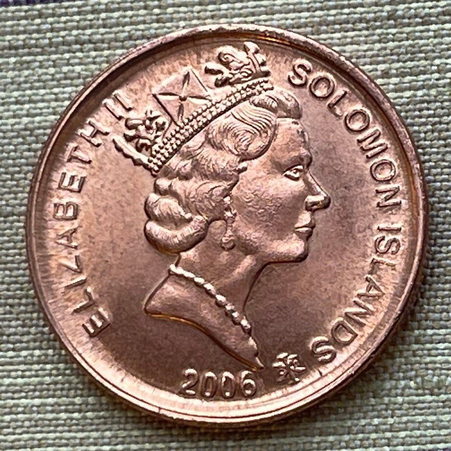Eagle Spirit of Malaita 2 Cents Solomon Islands Authentic Coin Money for Jewelry and Craft Making