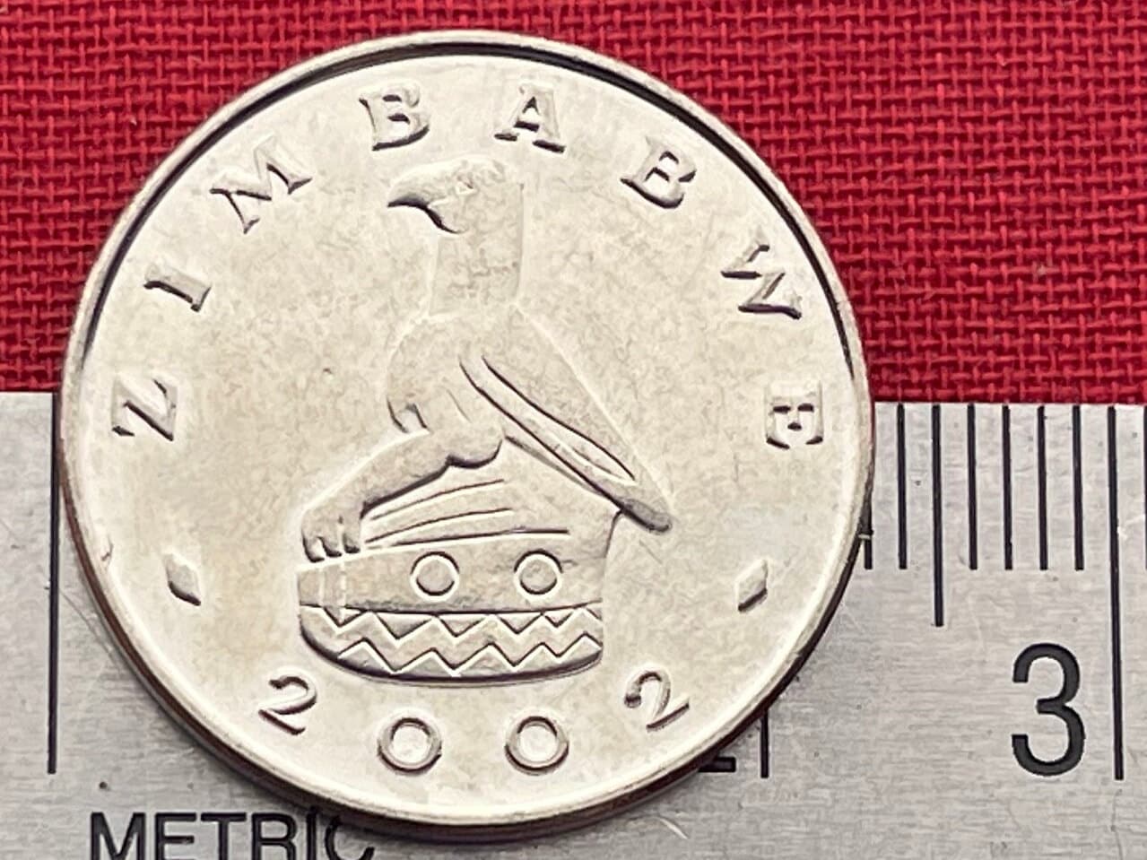 Birchenough Bridge & Great Zimbabwe Bird 20 Cents Zimbabwe Authentic Coin Money for Jewelry and Craft Making (Single-Arch Suspension Bridge)