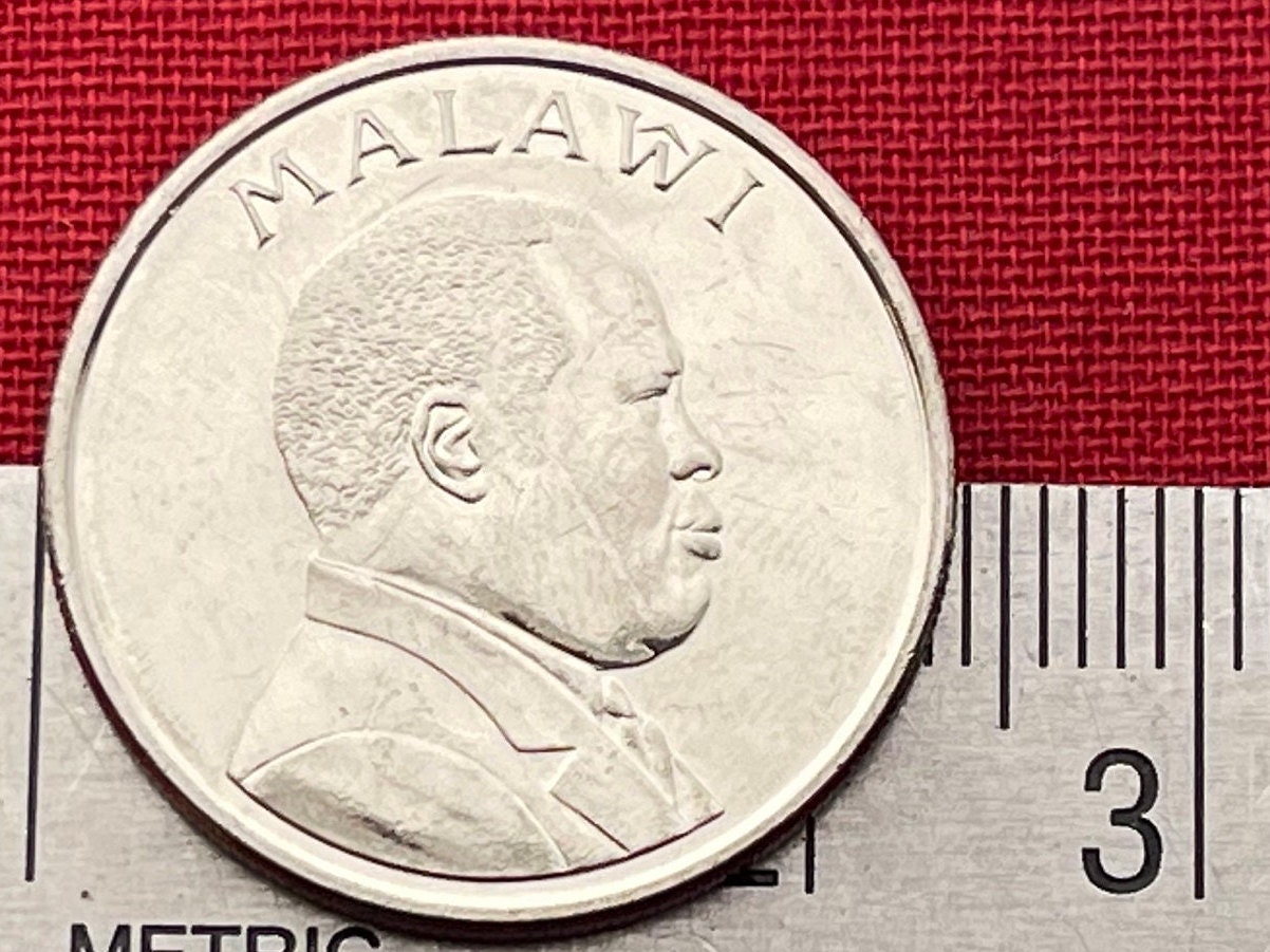 Corn Maize Sheaf 10 Tambala Malawi Authentic Coin Money for Jewelry and Craft Making