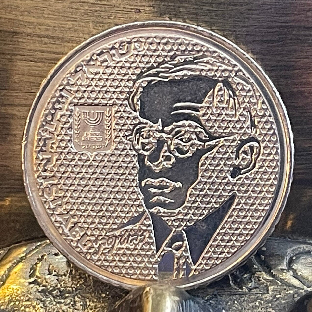 Ze'ev Jabotinsky 100 Shequalim Israel Authentic Coin Money for Jewelry and Craft Making (Zionism) (Likud) (1985)