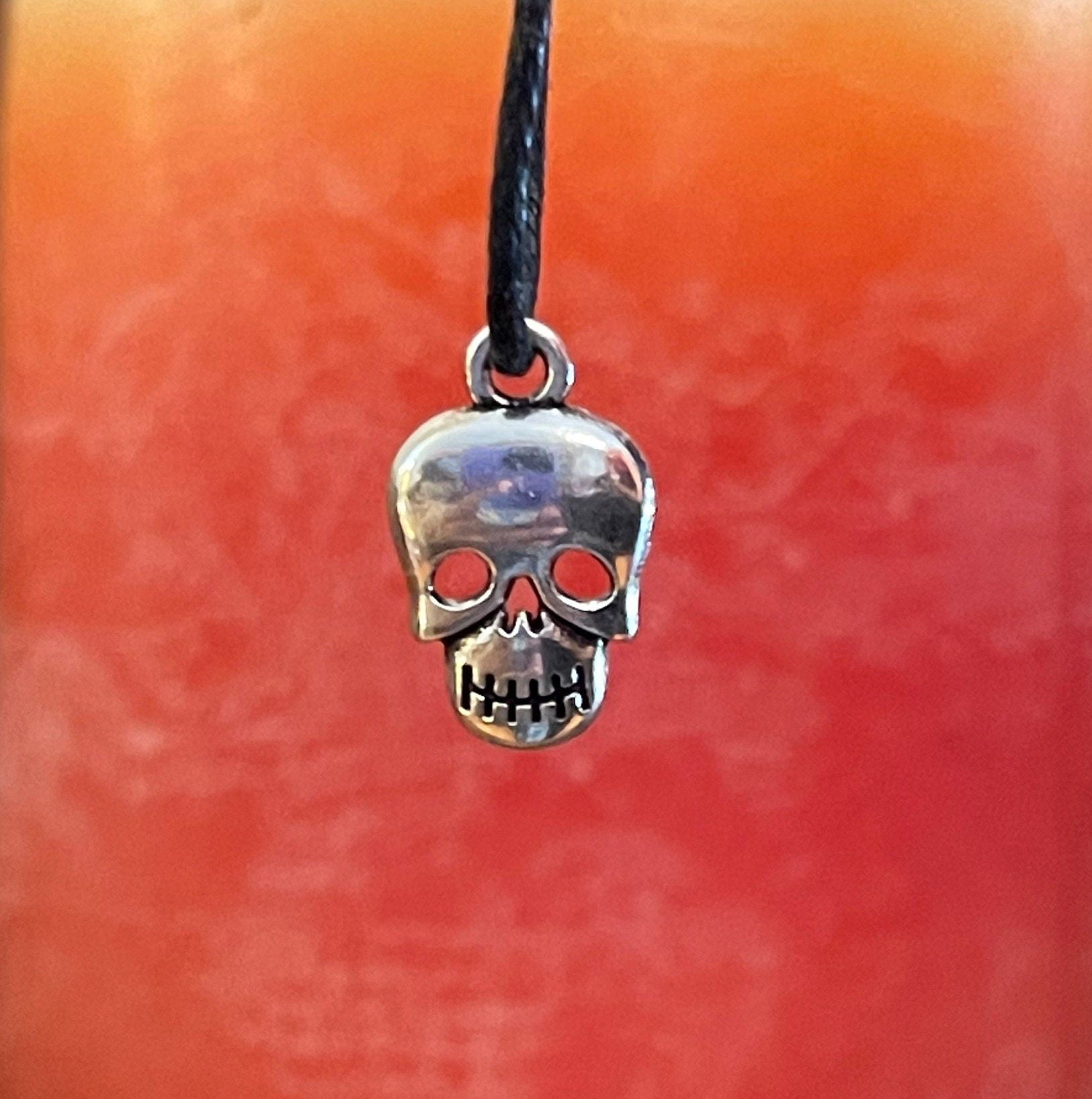 Skull & Spider Silver Charm set -Spooky Halloween charms, pendant, drop-antique silver