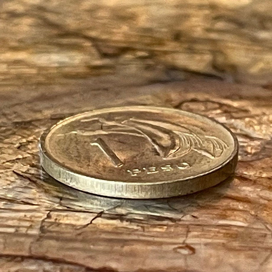 Libertador José Artigas & Cockspur Coral Flower 1 Peso Uruguay Authentic Coin Money for Jewelry (1968) CONDITION: XF (Artiguism)