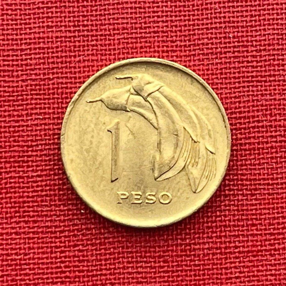 Libertador José Artigas & Cockspur Coral Flower 1 Peso Uruguay Authentic Coin Money for Jewelry (1968) CONDITION: XF (Artiguism)
