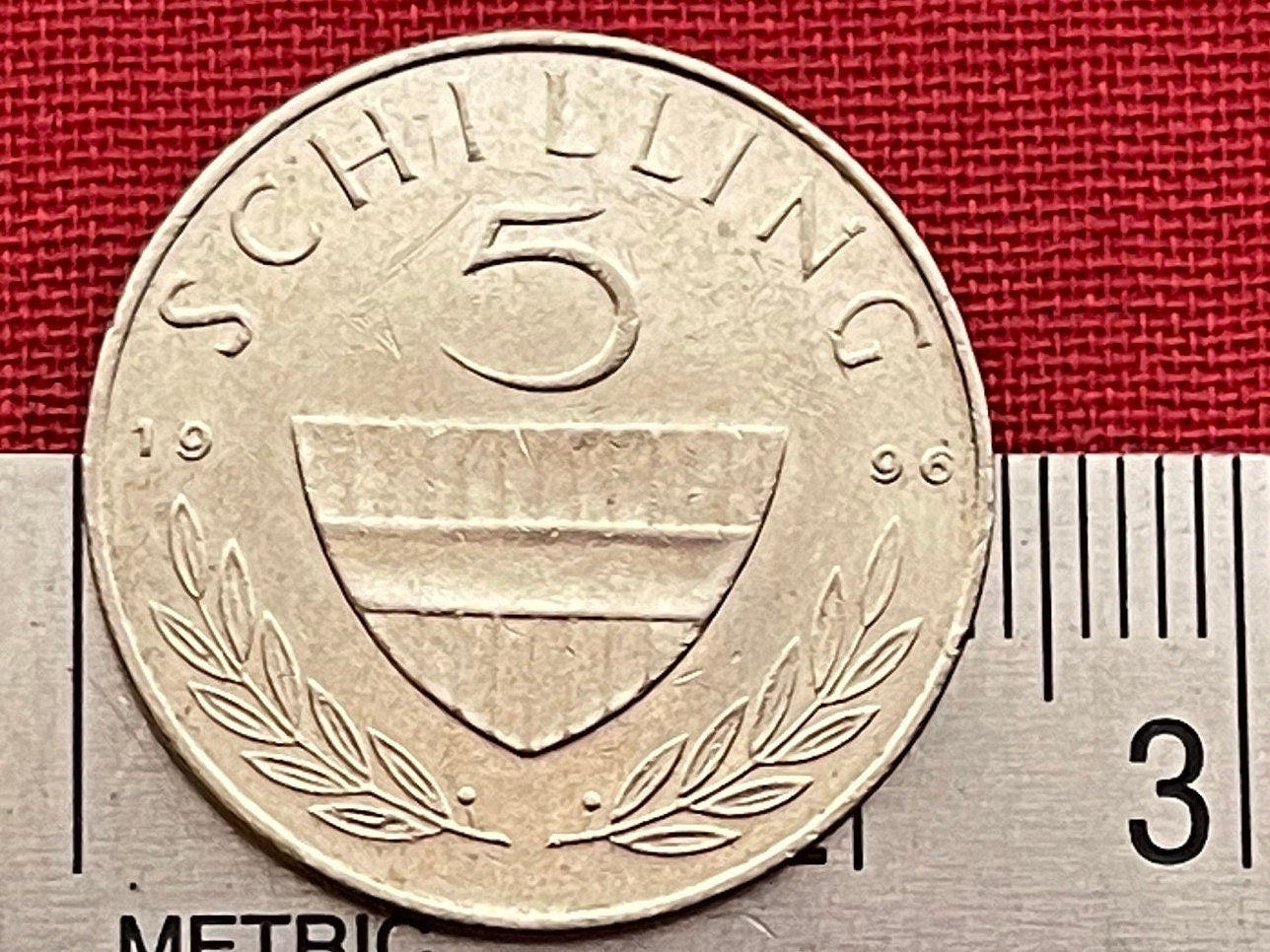 Lipizzaner Stallion 5 Schillings Austria Authentic Coin Money for Jewelry and Craft Making (Horse)