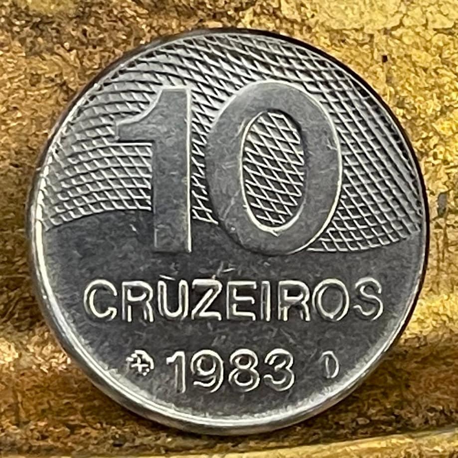 Brazil Highway Map 10 Cruzieros Brazil Authentic Coin Money for Jewelry and Craft Making (Long Distance Driving)