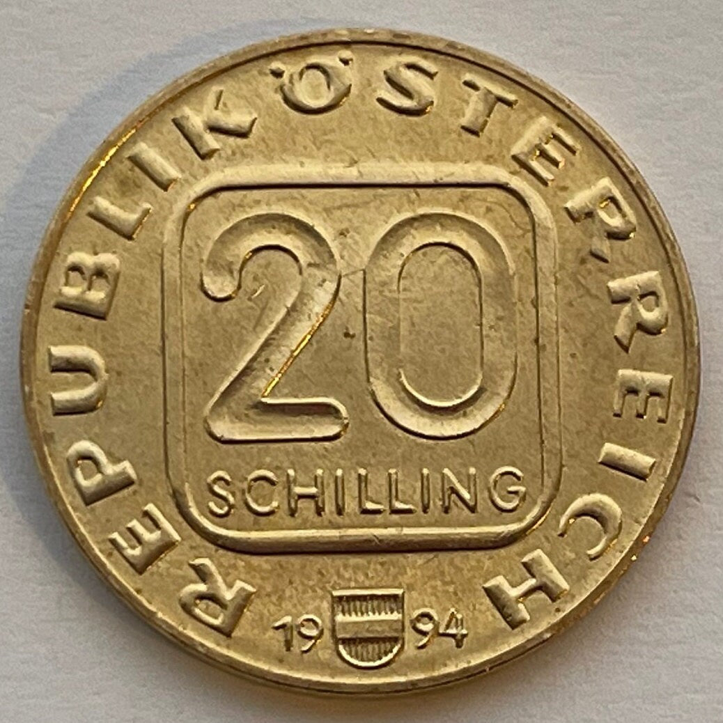 Vienna Mint (King's Ransom) 20 Schillings Austria Authentic Coin Money for Jewelry (1194) (Richard Lionheart) (Great Fortune Great Crime)