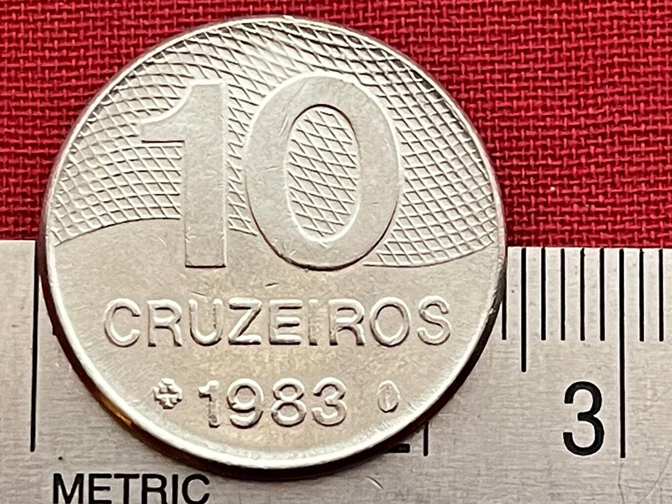 Brazil Highway Map 10 Cruzieros Brazil Authentic Coin Money for Jewelry and Craft Making (Long Distance Driving)