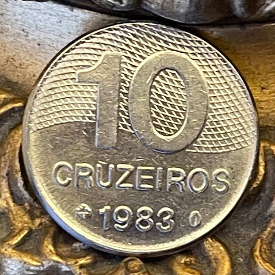 Brazil Highway Map 10 Cruzieros Brazil Authentic Coin Money for Jewelry and Craft Making (Long Distance Driving)