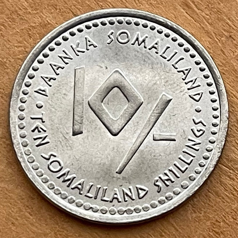 Virgo 10 Shillings Somaliland Authentic Coin Money for Jewelry and Crafts (Zodiac Series) (Astrology) (Astraea) Astrea (Astria) Star Maiden