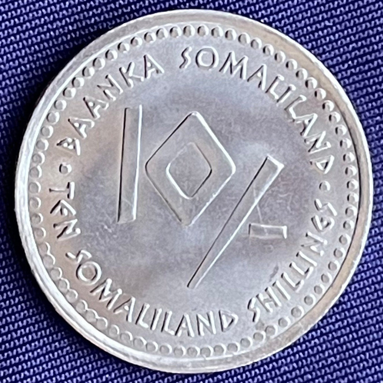 Libra 10 Shillings Somaliland Authentic Coin Money for Jewelry and Craft Making (Zodiac Series) Scales (Astrology) Themis (Justice) Balance