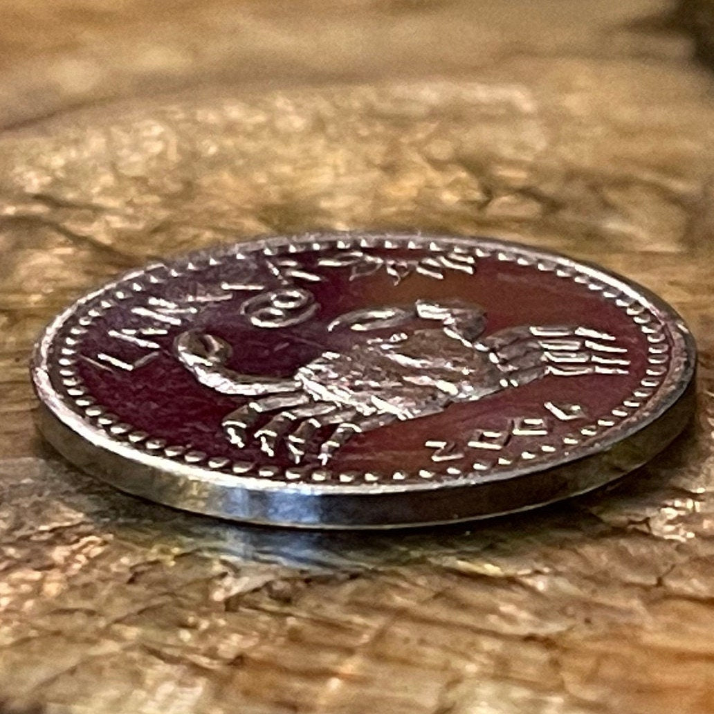 Cancer the Crab 10 Shillings Somaliland Authentic Coin Money for Jewelry and Craft Making (Zodiac Series) (Astrology)