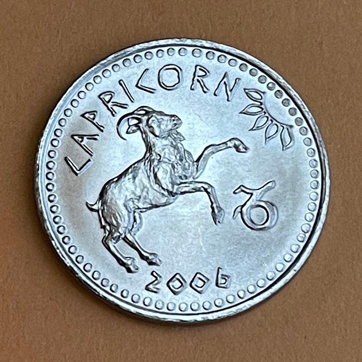 Capricorn the Goat 10 Shillings Somaliland Authentic Coin Money for Jewelry and Craft Making (Zodiac Series) (Astrology) Sea Goat (Enki) Ea