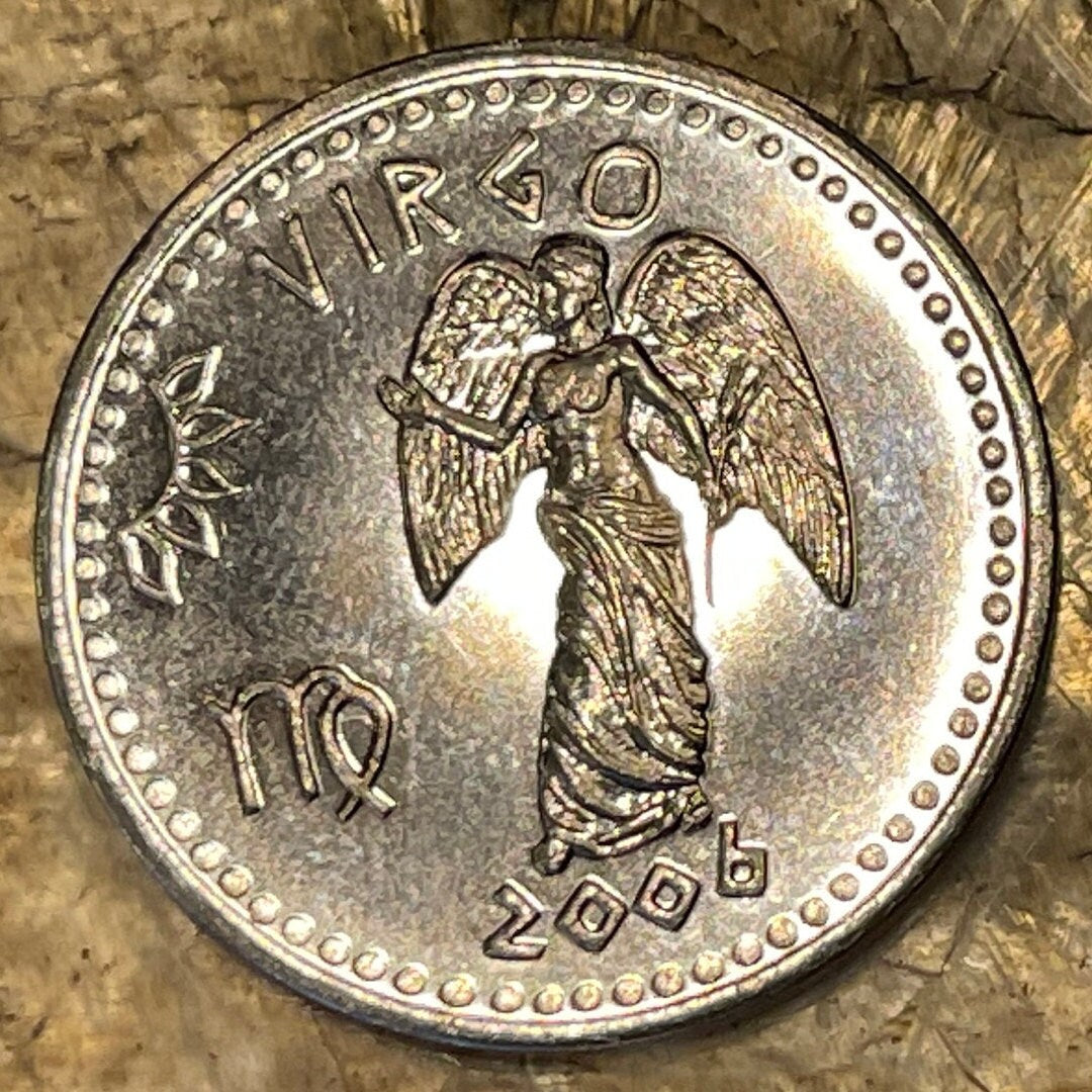 Virgo 10 Shillings Somaliland Authentic Coin Money for Jewelry and Crafts (Zodiac Series) (Astrology) (Astraea) Astrea (Astria) Star Maiden