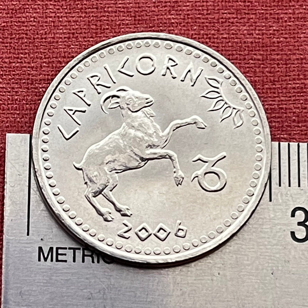 Capricorn the Goat 10 Shillings Somaliland Authentic Coin Money for Jewelry and Craft Making (Zodiac Series) (Astrology) Sea Goat (Enki) Ea