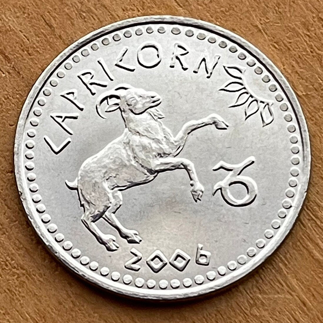 Capricorn the Goat 10 Shillings Somaliland Authentic Coin Money for Jewelry and Craft Making (Zodiac Series) (Astrology) Sea Goat (Enki) Ea