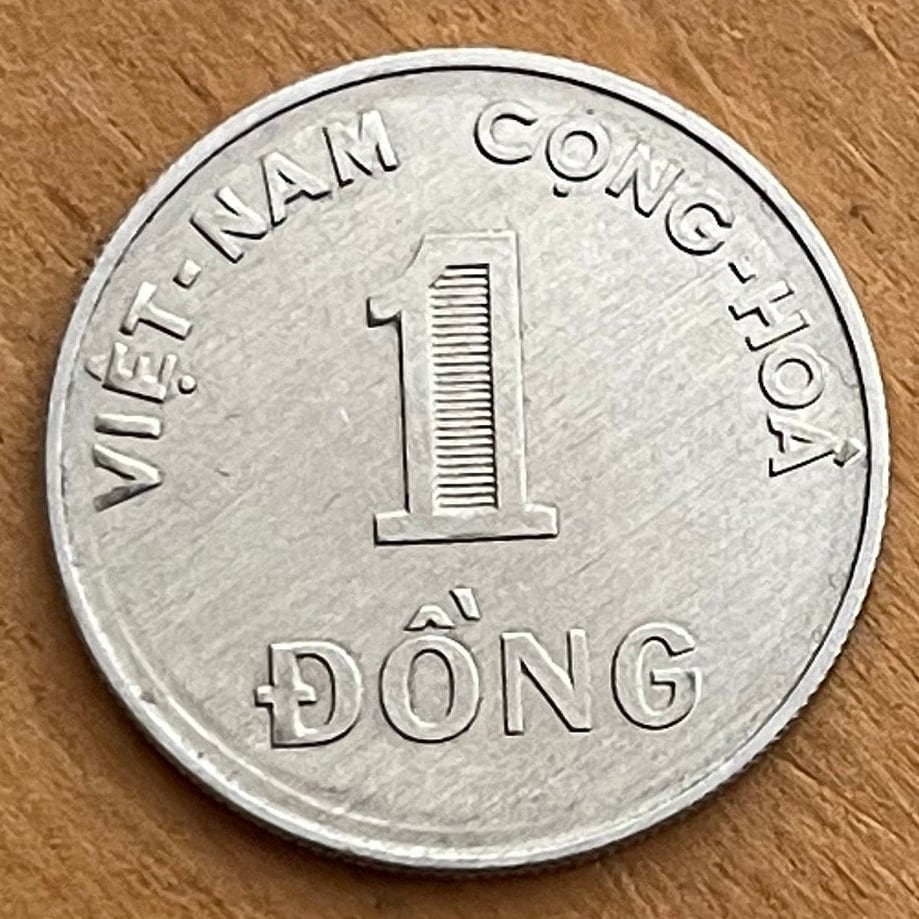 Rice Stalks 1 Dong Vietnam Authentic Coin Money for Jewelry and Craft Making (South Vietnam) (1971)