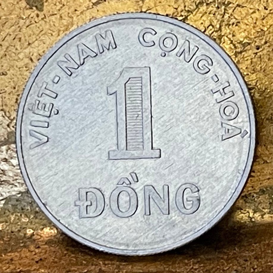 Rice Stalks 1 Dong Vietnam Authentic Coin Money for Jewelry and Craft Making (South Vietnam) (1971)