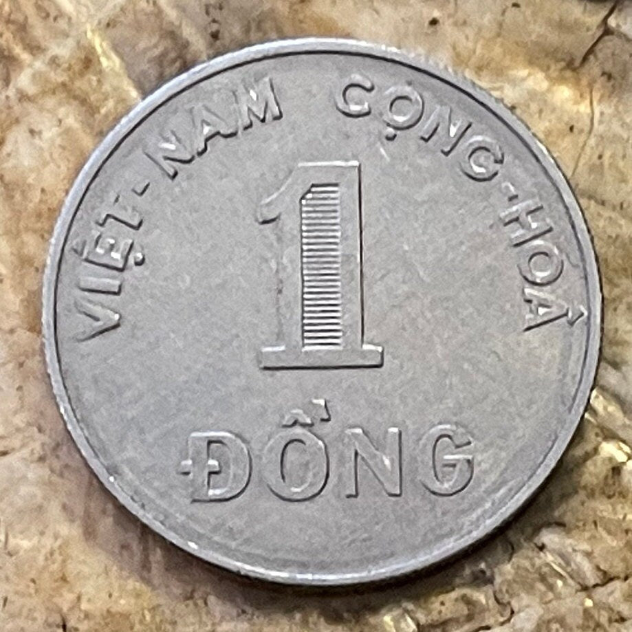 Rice Stalks 1 Dong Vietnam Authentic Coin Money for Jewelry and Craft Making (South Vietnam) (1971)