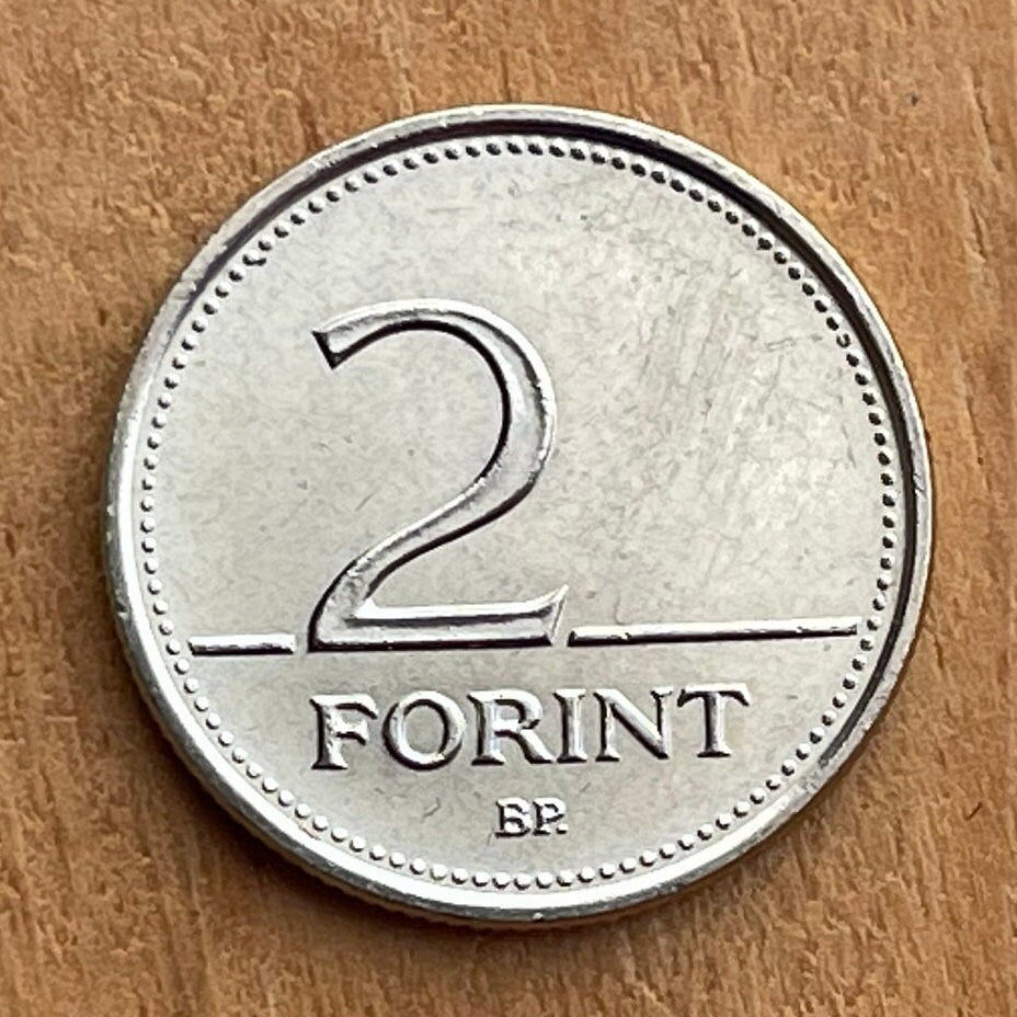 Hungarian Crocus 2 Forint Hungary Authentic Coin Money for Jewelry and Craft Making (Colchicum Hungaricum Janka)