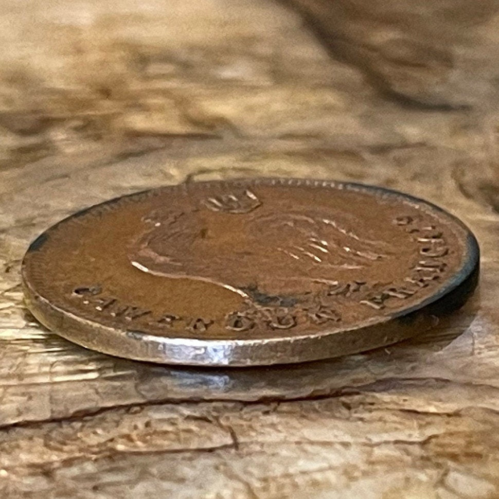 Gallic Rooster 1 Franc Chantecler & Free French Cross of Lorraine French Cameroon Authentic Coin Money for Jewelry (Le Coq Francais) 1943