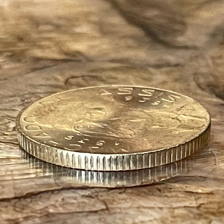 Author Machado de Assis & Marajoara Motif 500 Réis Brazil Authentic Coin Money for Jewelry (Pre-Columbian) (Matrilineal) (Goddess) (1939)