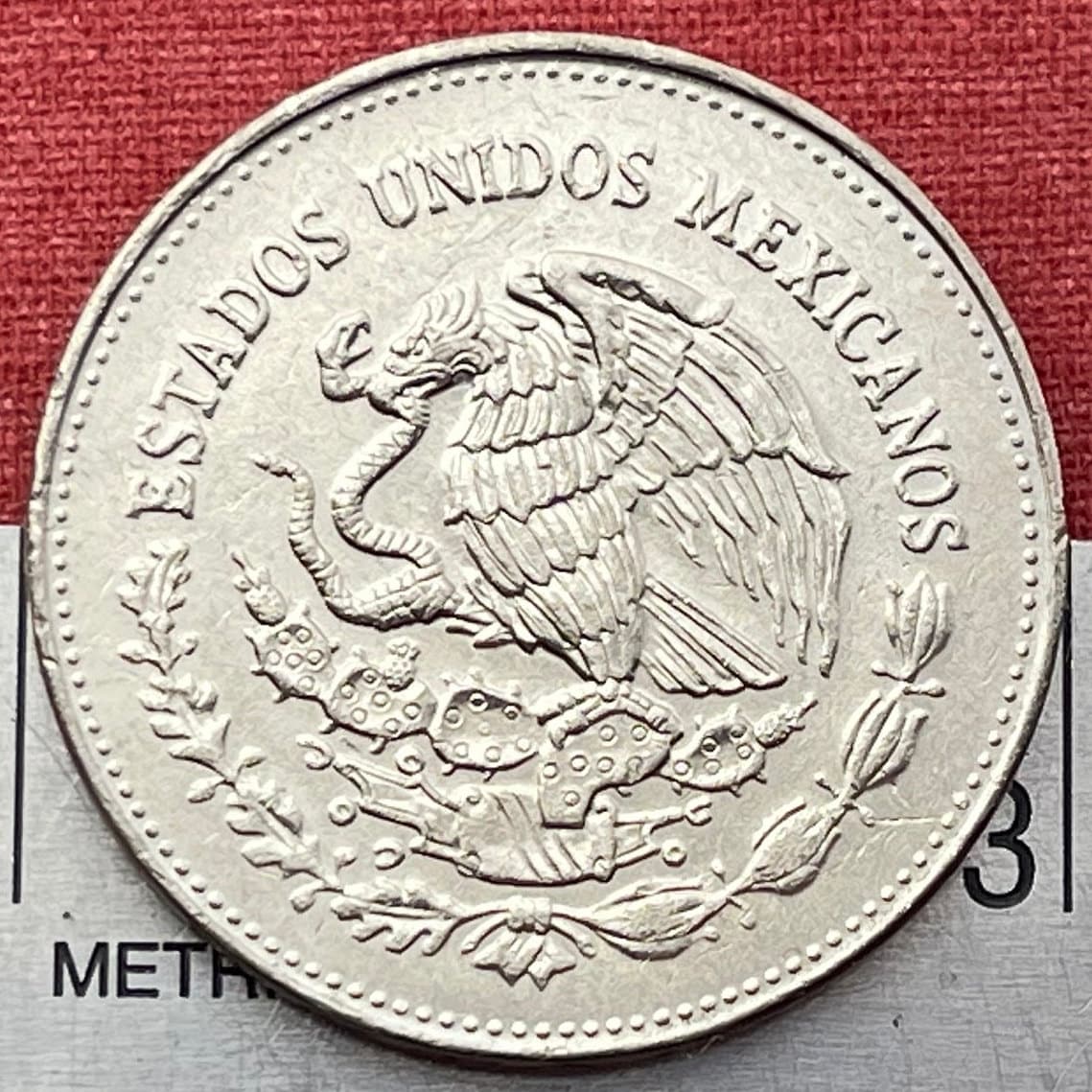 Angel and Heroes of Independence 200 Pesos Mexico Authentic Coin Money for Jewelry (Mexican Revolution) (1985) (Independence Monument)