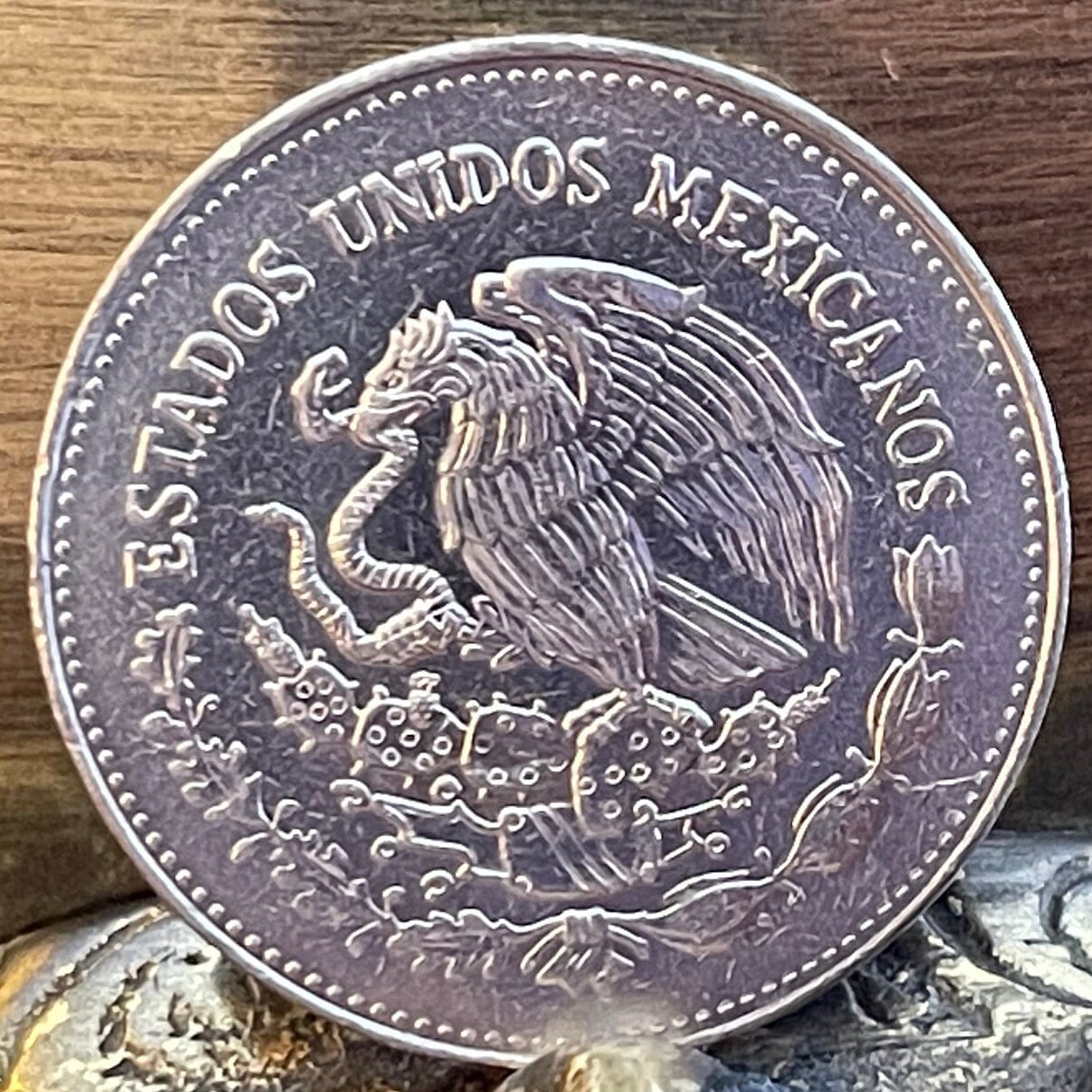 Angel and Heroes of Independence 200 Pesos Mexico Authentic Coin Money for Jewelry (Mexican Revolution) (1985) (Independence Monument)