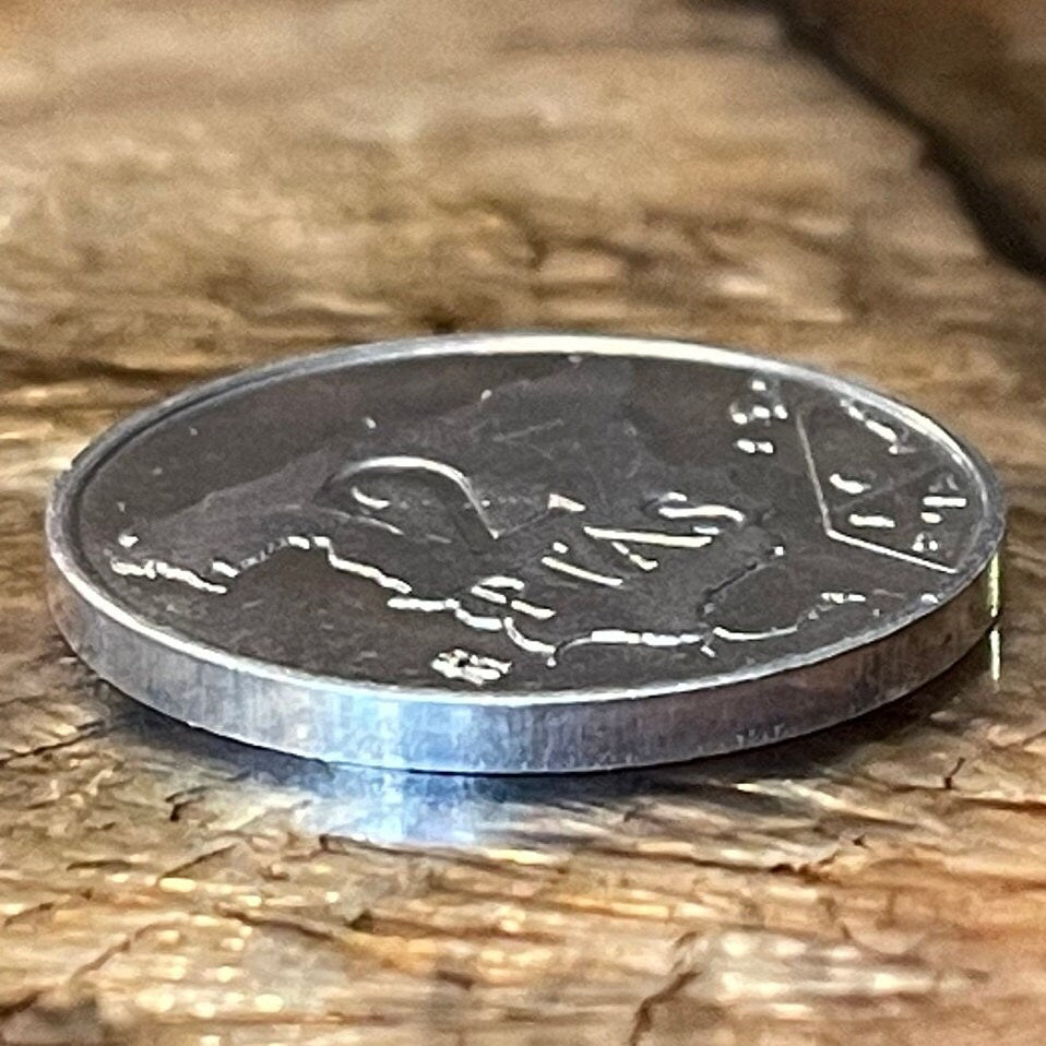 Spain Map & King Juan Carlos 2 Pesetas Authentic Coin Money for Jewelry and Craft Making (Balearic Islands) (Canary Islands)