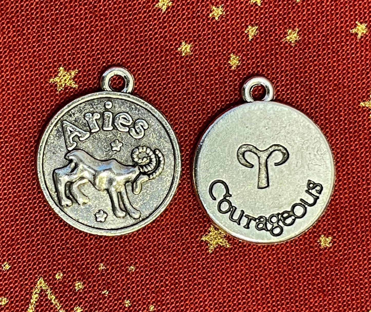 Greek Zodiac charm,Astrology,Birthday-silver,bronze;Aries Taurus Gemini Cancer Leo Virgo Libra Scorpio Sagittarius Capricorn Aquarius Pisces