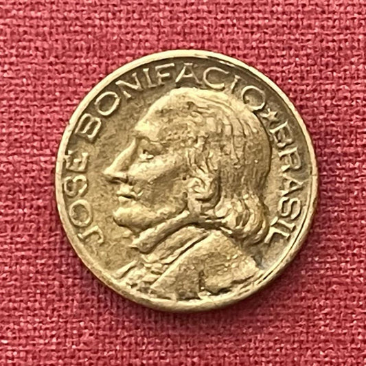 Geologist of Lithium José Bonifácio de Andrada, Patriarch of the Independence of Brazil 10 Centavos Authentic Coin Money for Jewelry