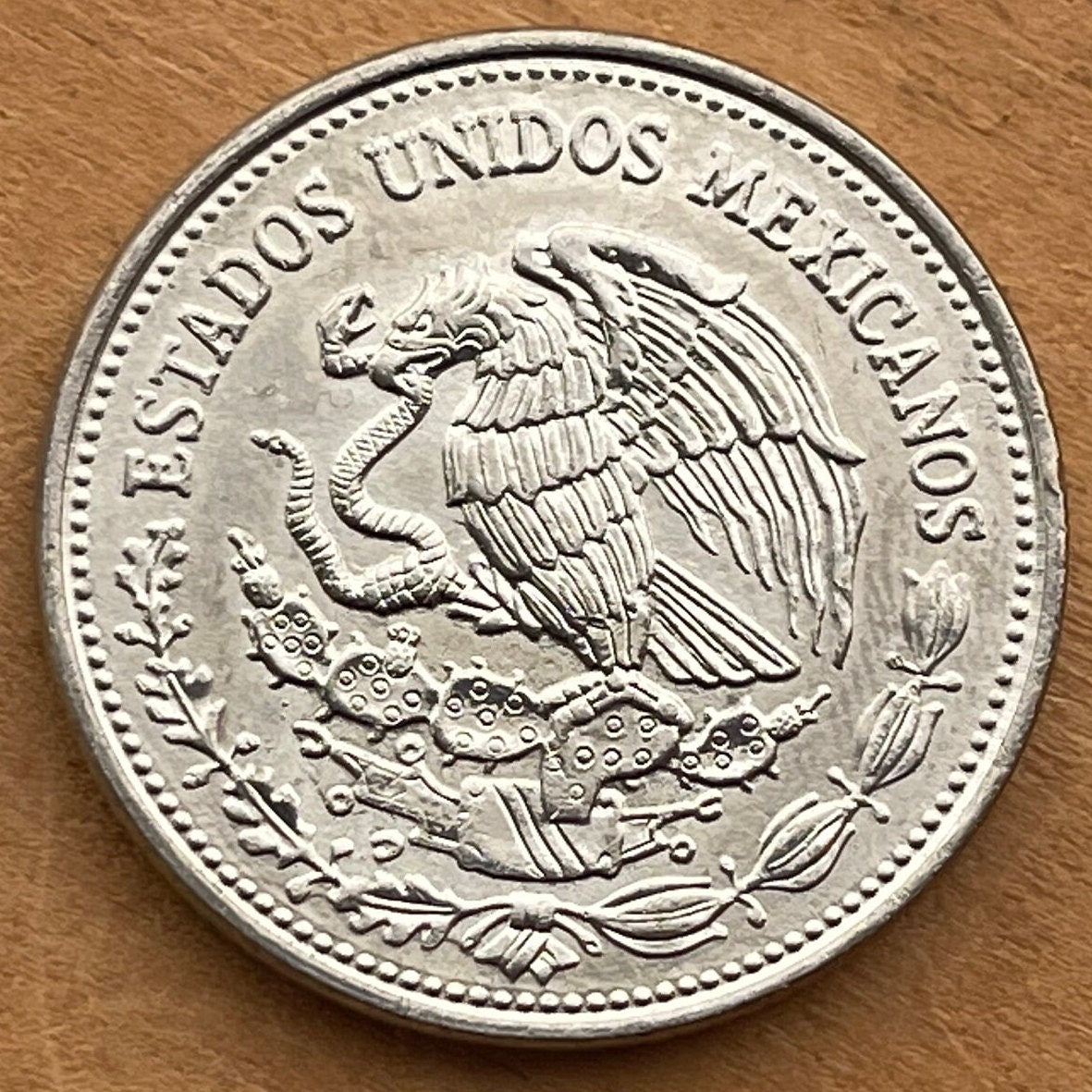 Francisco Madero (LARGE) & Eagle with Snake 500 Pesos Mexico Authentic Coin Money for Jewelry and Craft Making (President of Mexico)
