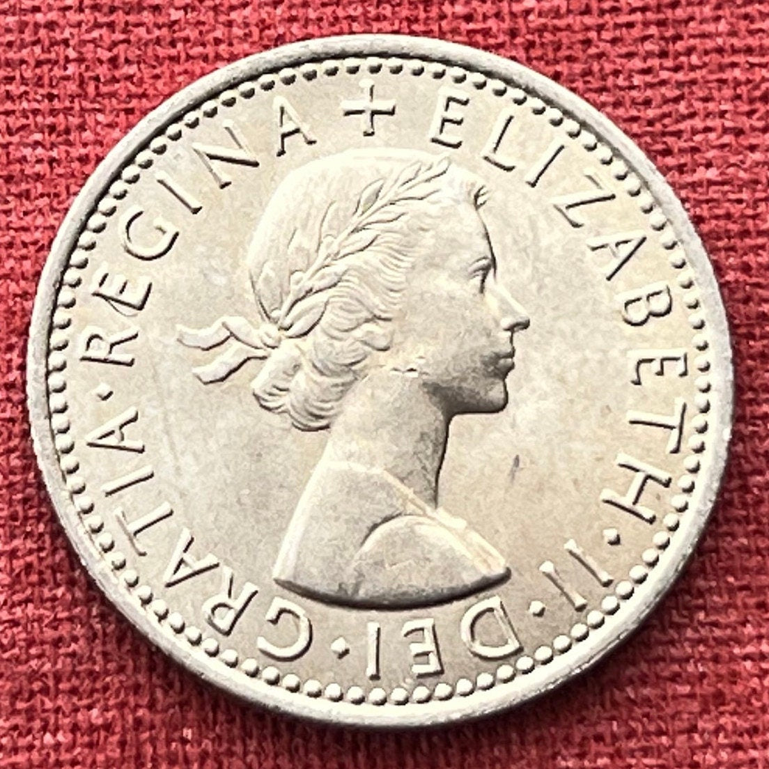 Lucky Wedding Sixpence; Rose, Thistle, Shamrock and Leek 6 Pence Great Britain Authentic Coin Money for Jewelry and Craft Making (Fortune)