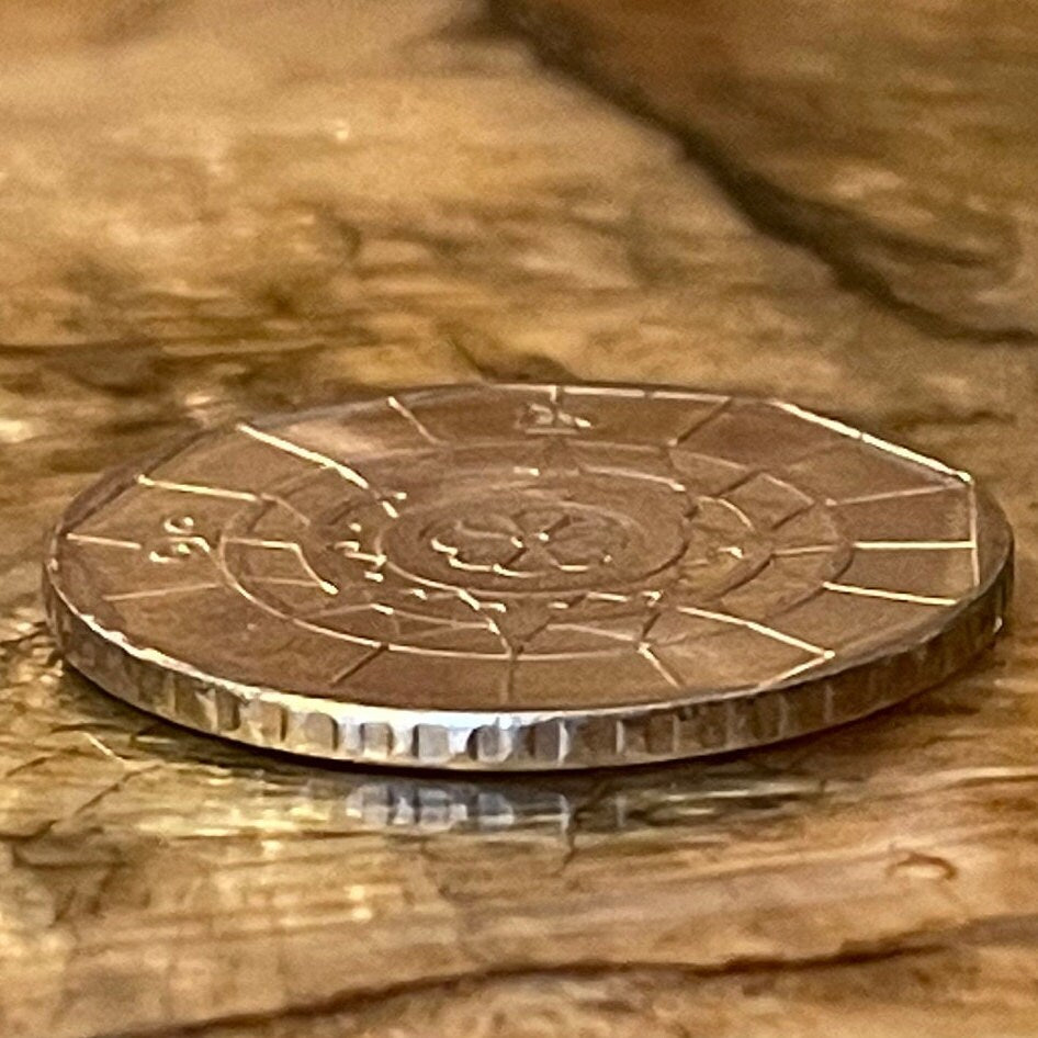 Compass Rose 20 Escudos Portugal Authentic Coin Money for Jewelry and Craft Making