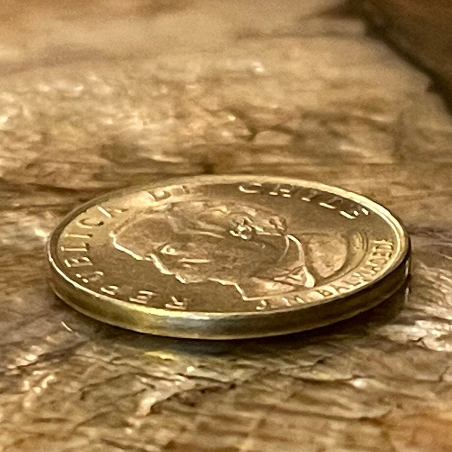 President José Manuel Balmaceda & Condor and Deer 20 Centésimos Chile Authentic Coin Money for Jewelry (By Right or Might) (Suicide)