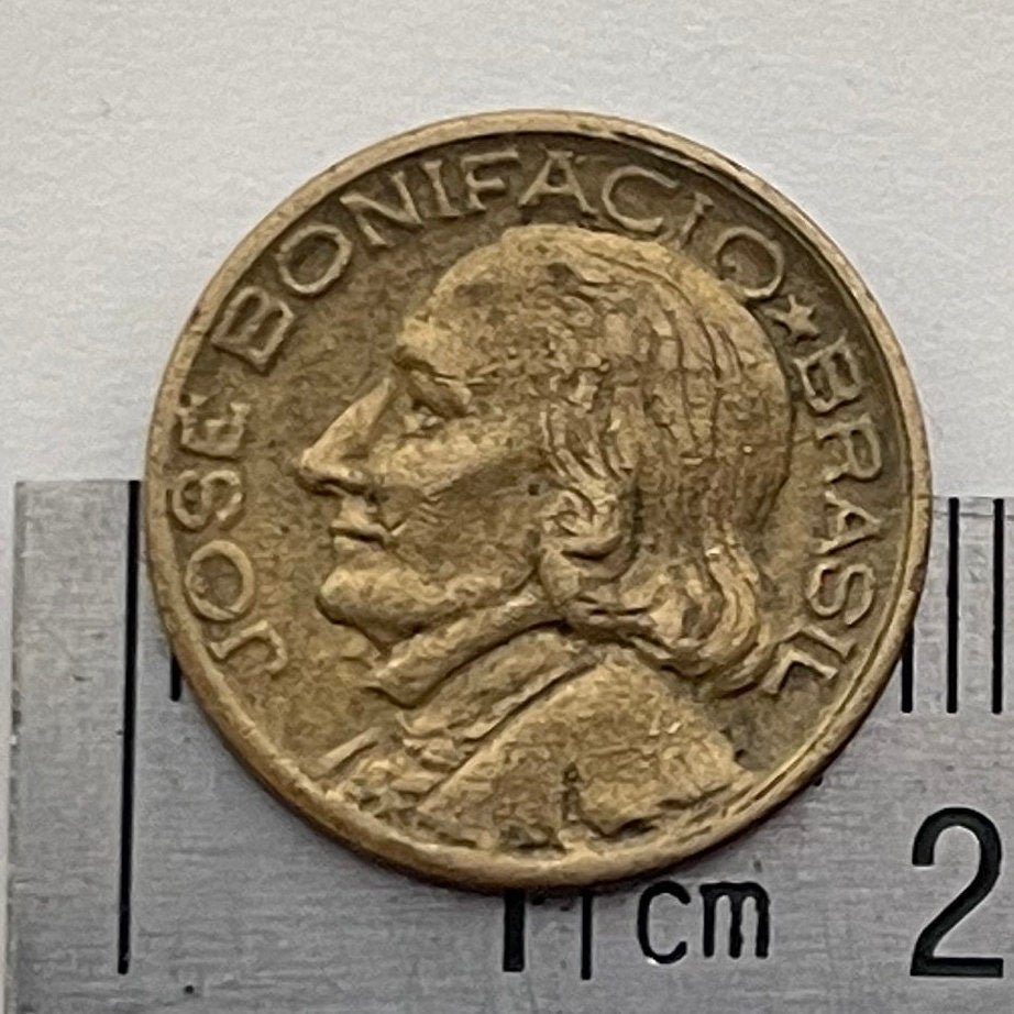 Geologist of Lithium José Bonifácio de Andrada, Patriarch of the Independence of Brazil 10 Centavos Authentic Coin Money for Jewelry