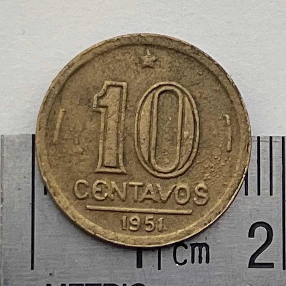 Geologist of Lithium José Bonifácio de Andrada, Patriarch of the Independence of Brazil 10 Centavos Authentic Coin Money for Jewelry