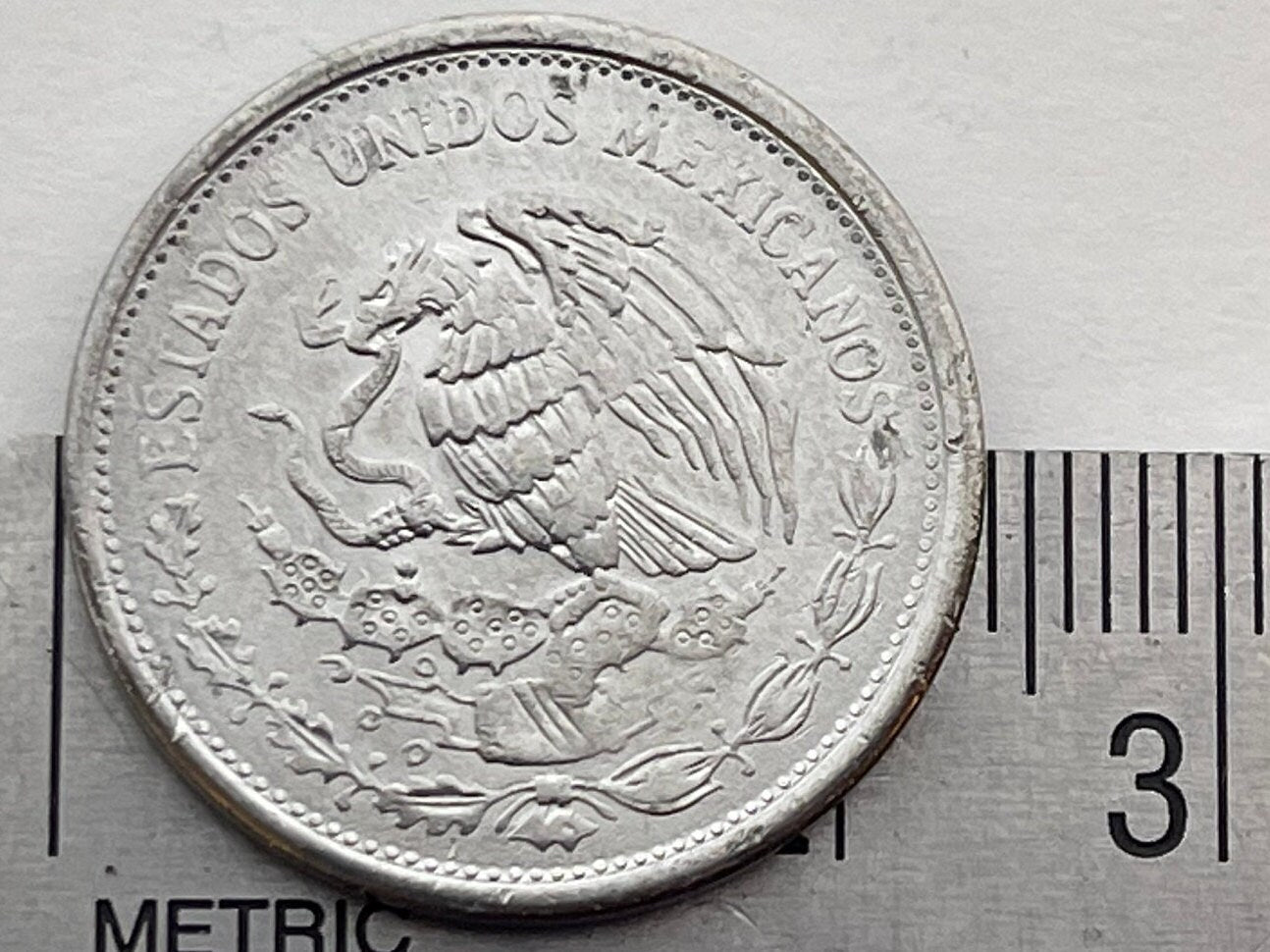 President Benito Juárez & Eagle with Snake 50 Pesos Mexico Authentic Coin Money for Jewelry and Craft Making