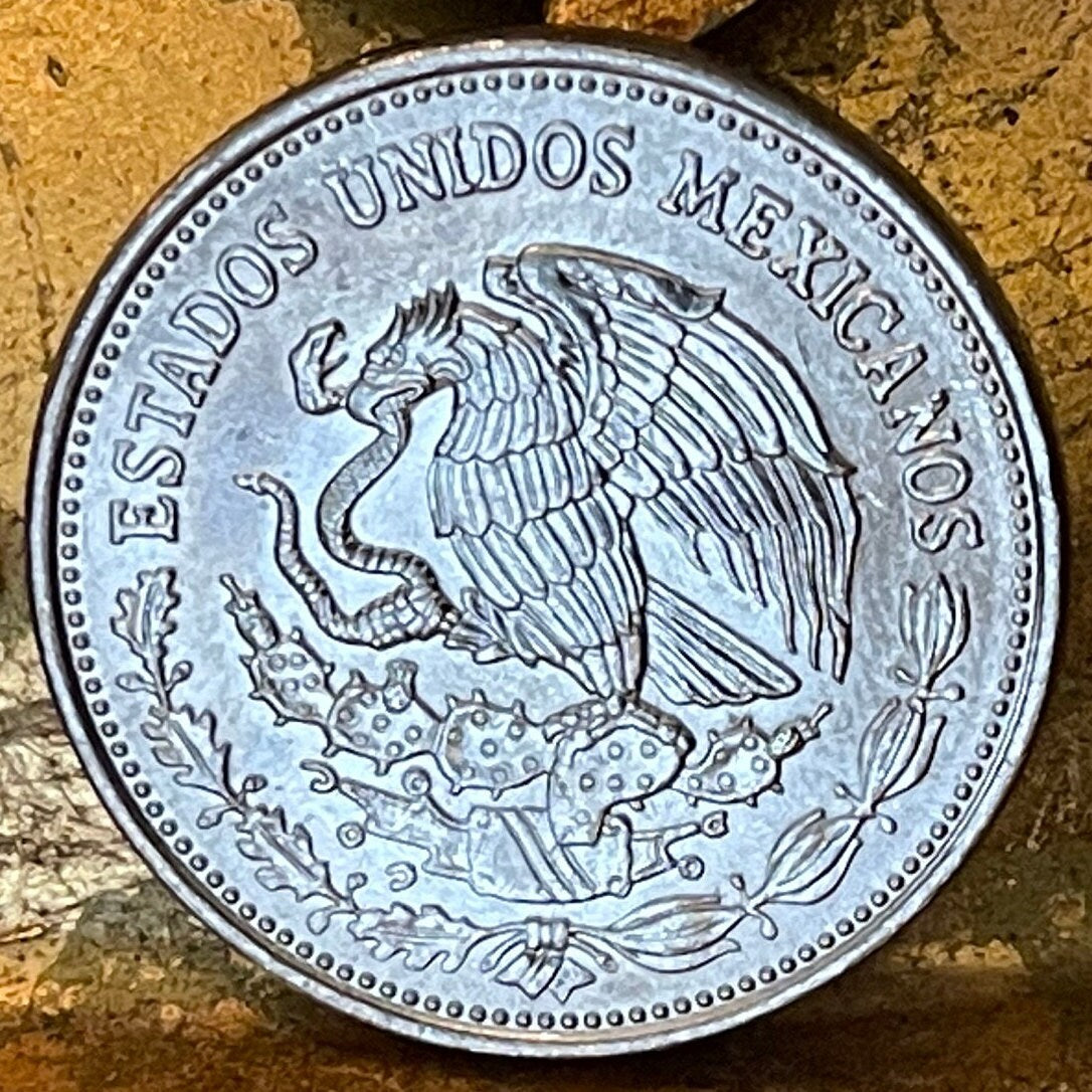 Francisco Madero (LARGE) & Eagle with Snake 500 Pesos Mexico Authentic Coin Money for Jewelry and Craft Making (President of Mexico)