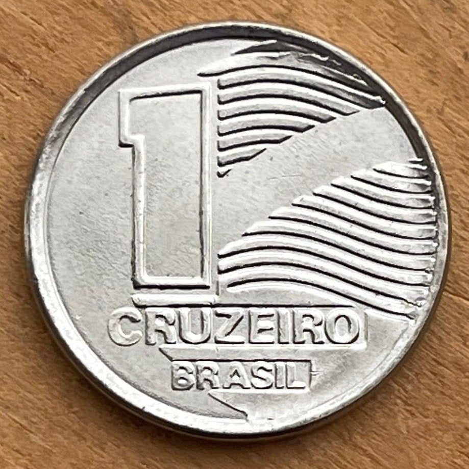 Southern Cross "Crux" Constellation 1 Cruziero Brazil Authentic Coin Money for Jewelry and Craft Making (1990) (Stars) (Astronomy)