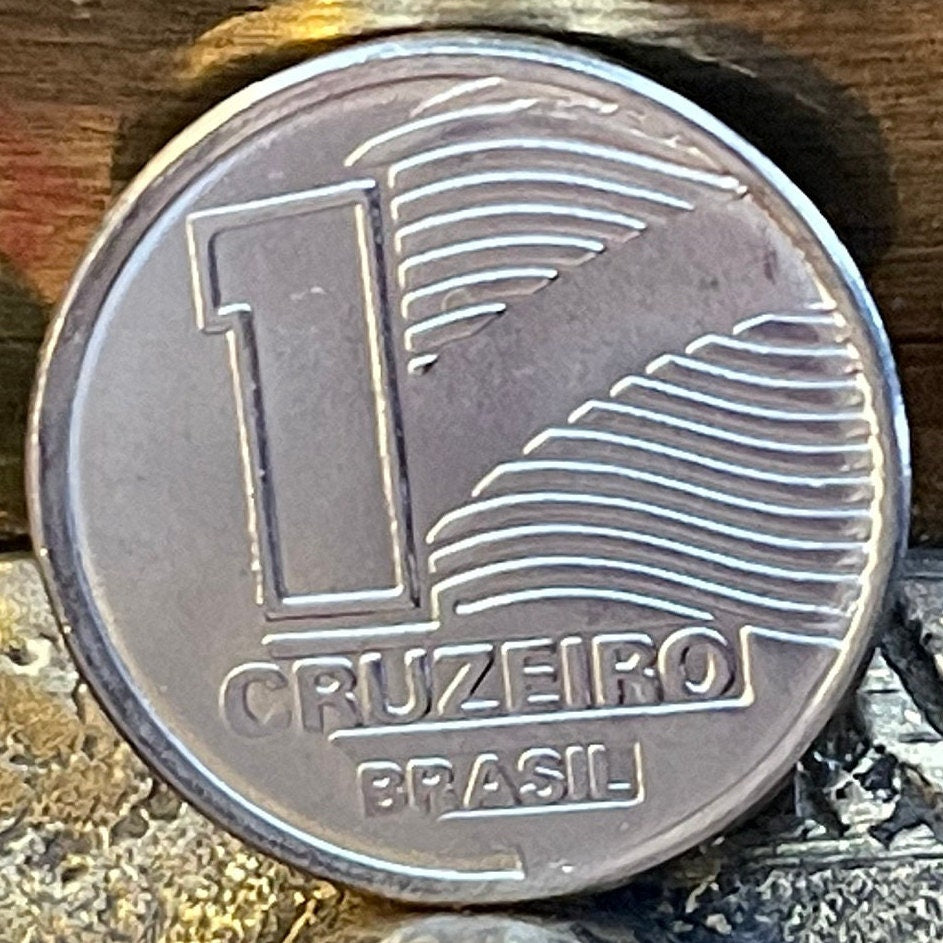 Southern Cross "Crux" Constellation 1 Cruziero Brazil Authentic Coin Money for Jewelry and Craft Making (1990) (Stars) (Astronomy)